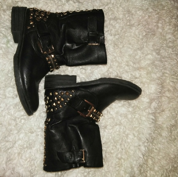 Studded Biker boots - Picture 3 of 3